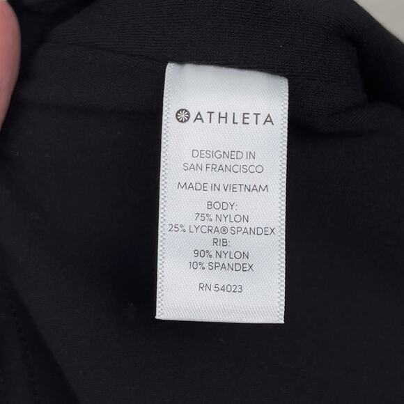 Athleta Barre Stirrup Tight Powervita Black‎ Size Small Petite Yoga Pilates NWT - Picture 12 of 16